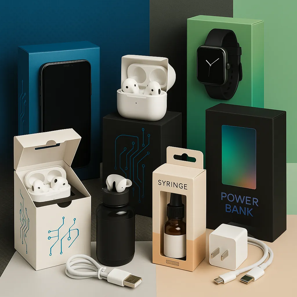 Custom electronics packaging boxes for tech products