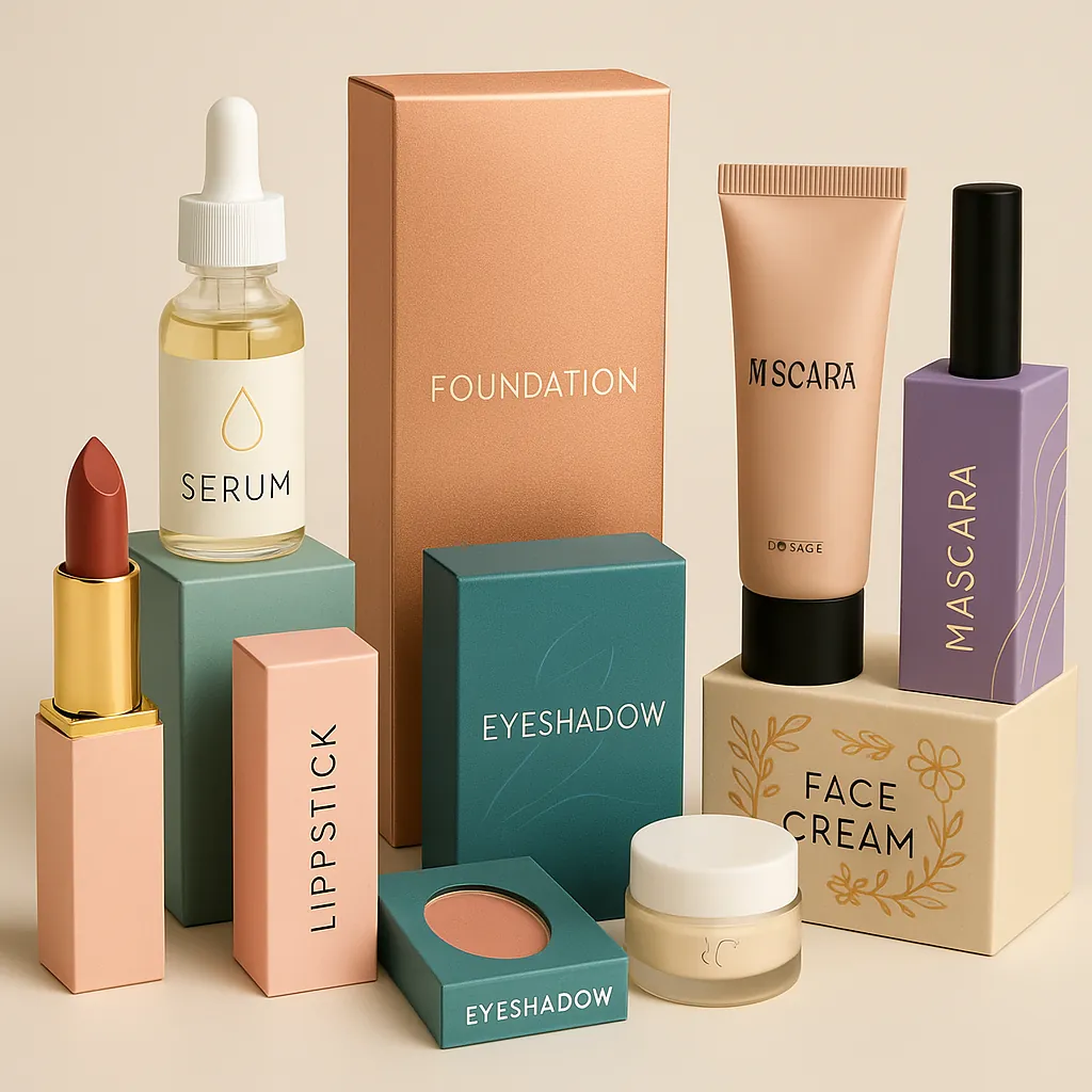Custom cosmetic packaging boxes for skincare and beauty